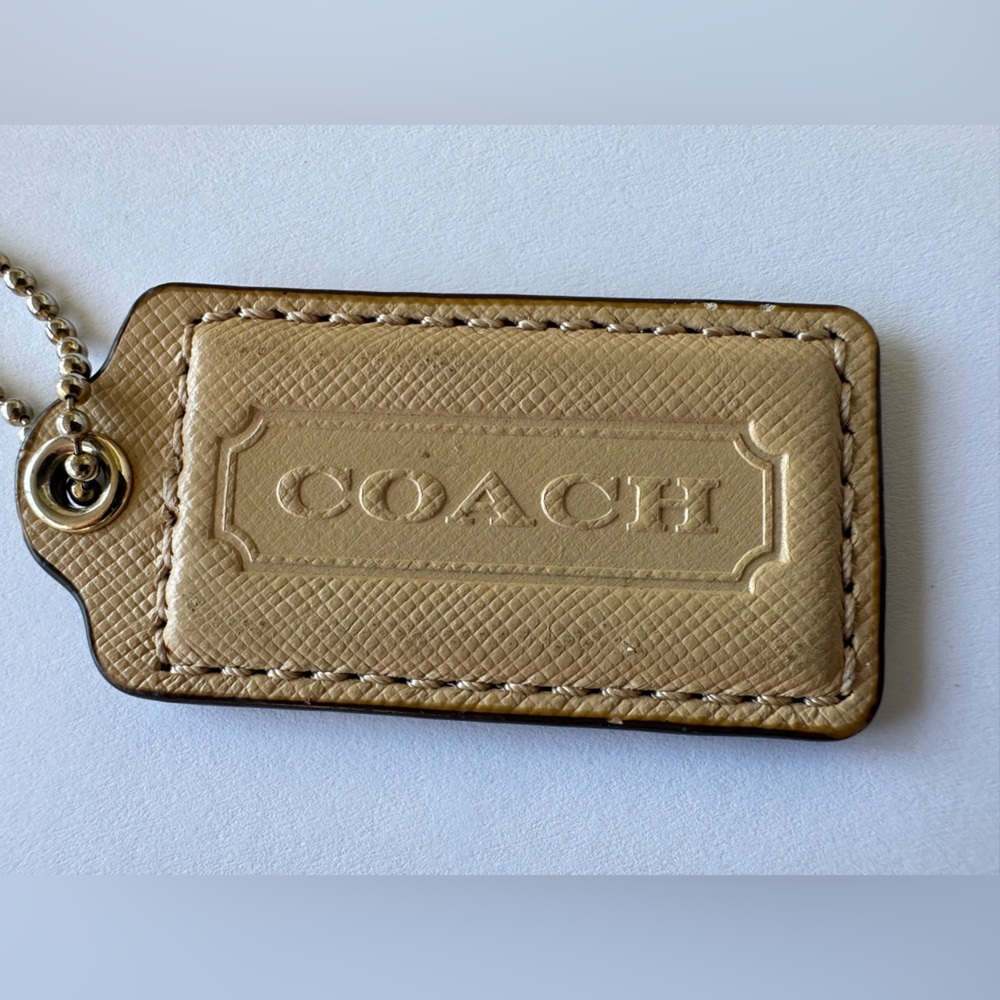 Coach Beige Leather Replacement Hang Tag - Picture 3 of 3